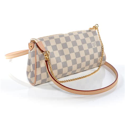 louis vuitton eva clutch damier azur replica|real louis vuitton belts.